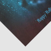 Creepy Ghost Black Blue Horror Evil Night Seidenpapier (Ausschnitt)