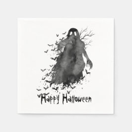 Creepy Ghost Halloween Paper Napkins Serviette