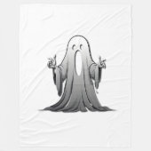 Creepy Ghost of Salem Fleecedecke (Vorderseite)