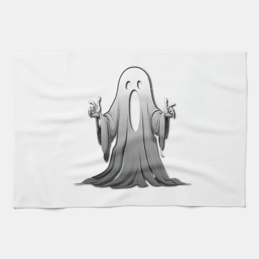 Creepy Ghost of Salem Geschirrtuch (Horizontal)