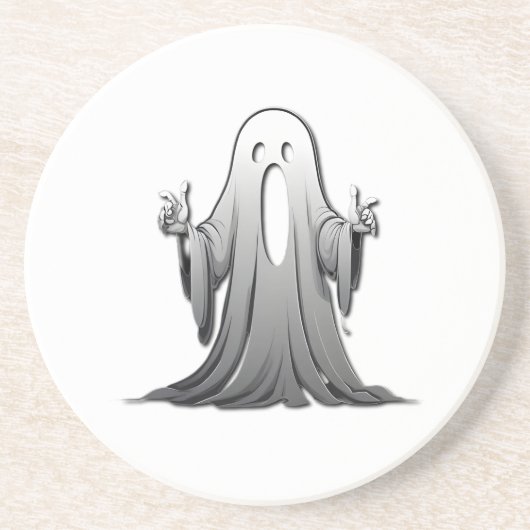 Creepy Ghost of Salem Getränkeuntersetzer (Vorne)