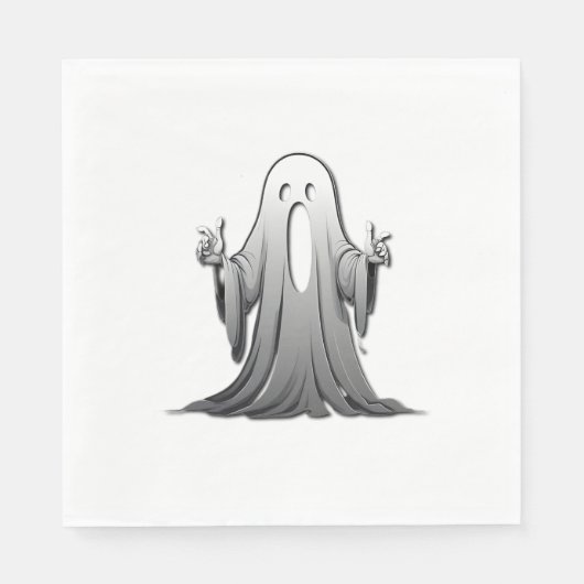 Creepy Ghost of Salem Serviette (Vorderseite)