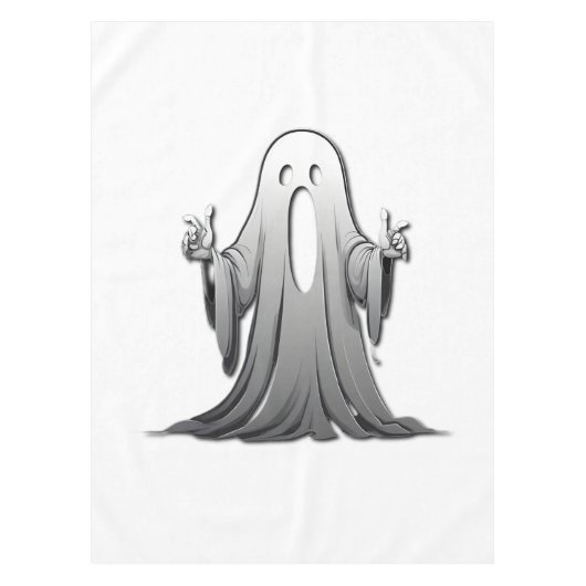 Creepy Ghost of Salem Tischdecke (Vorderseite)