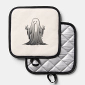 Creepy Ghost of Salem Topflappen (Vorderseite/Rückseite)