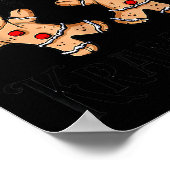 Creepy Gingerbread Cookies For Krampus Xmas Goth H Poster (Ecke)