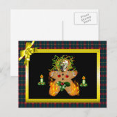Creepy Gingerbread Man Postkarte (Vorne/Hinten)