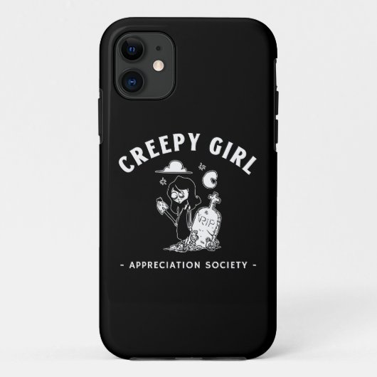 "Creepy Girls Appreciating Society" - Goth Girl Lo Case-Mate iPhone Hülle (Rückseite)