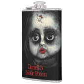 Creepy Goth Porcelain Puppe Halloween Horror Flachmann (Links)