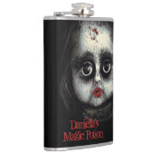 Creepy Goth Porcelain Puppe Halloween Horror Flachmann (Rechts)