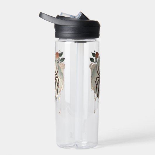 Creepy Goth Spider in Spiderweb Trinkflasche (Rechts)