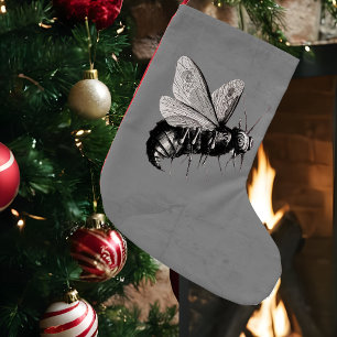Creepy Gothic Bee Skull Wings Insekt Kleiner Weihnachtsstrumpf