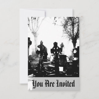 Creepy Gothic Graveyard Einladung