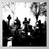 Creepy Gothic Graveyard Poster (Vorne)