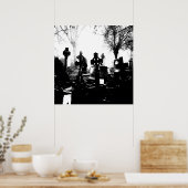 Creepy Gothic Graveyard Poster (Küche)