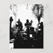 Creepy Gothic Graveyard Postkarte (Vorderseite)