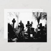 Creepy Gothic Graveyard Postkarte (Vorne/Hinten)
