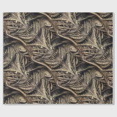 Creepy Gothic Horror Demon Biomatter Geschenkpapier (Flach)