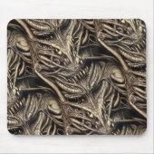 Creepy Gothic Horror Demon Biomatter Mousepad (Vorne)