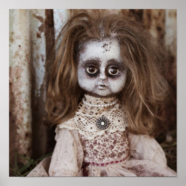 Creepy Gothic Porcelain Puppe Viktorianisch Goth Poster