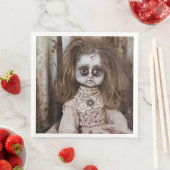 Creepy Gothic Porcelain Puppe Viktorianisch Goth Serviette (Beispiel)