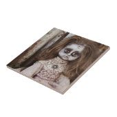 Creepy gotische Porzellan-Puppe viktorianisches Fliese (Seite)