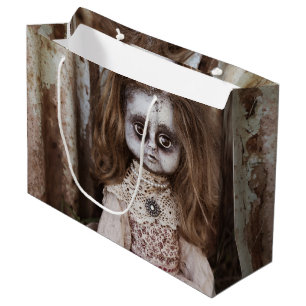 Creepy gotische Porzellan-Puppe viktorianisches Große Geschenktüte