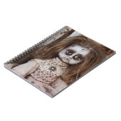 Creepy gotische Porzellan-Puppe viktorianisches Notizblock (Linke Seite)