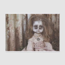 Creepy gotische Porzellan-Puppe viktorianisches