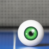 Creepy Green Eyeball Iris Tennis Ball Tischtennisball (Netto)