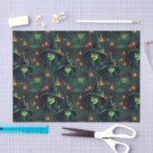 Creepy Green Hexen Spooky Ghosts Eerie Halloween Seidenpapier (Handwerk)