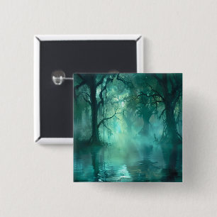 Creepy Green Swamp Button