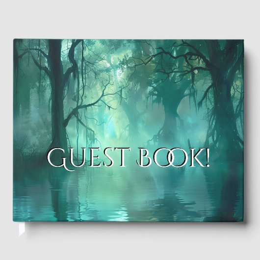 Creepy Green Swamp Custom Gästebuch (Vorderseite)