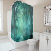 Creepy Green Swamp Duschvorhang (Beispiel)