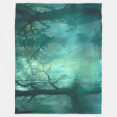 Creepy Green Swamp Fleecedecke (Vorderseite)