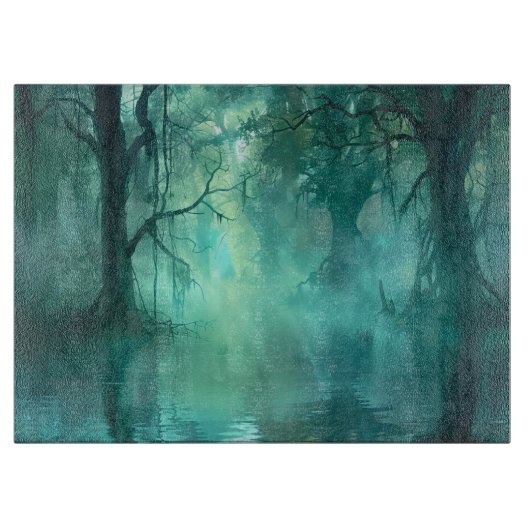 Creepy Green Swamp Schneidebrett (Vorderseite)