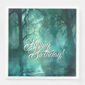 Creepy Green Swamp Serviette (Vorderseite)