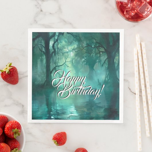 Creepy Green Swamp Serviette (Beispiel)