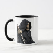 Creepy Grim Sensenmann Skeleton & Scythe Tasse (Links)