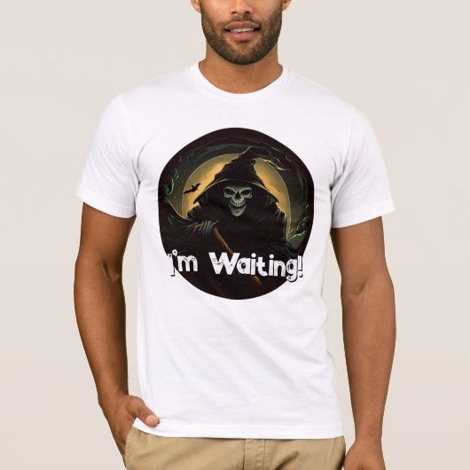 Creepy Grim Sensenmann T-Shirt (Vorderseite)