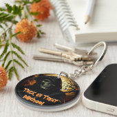 Creepy Grim Sensenmann Trick oder Trete Schlüsselanhänger (Vorderseite rechts)