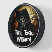 Creepy Grim Sensenmann Uhr (Winkel)