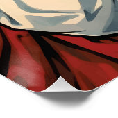 Creepy Grinning Masked Cult Figures Horror Pop Art Poster (Ecke)