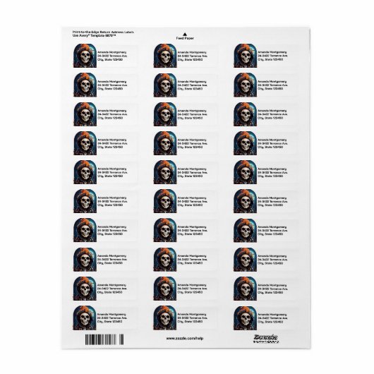 Creepy Grinning Skeleton Halloween (Vorne)