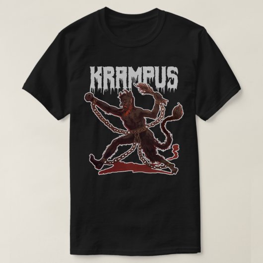 Creepy Gruss Vom Krampus Demon Christmas Devil Kra T-Shirt (Design vorne)