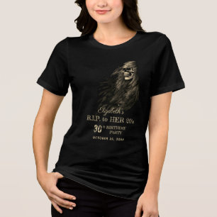 Creepy Hair Skull RIP zu ihrer 20er Geburtstagspar Tri-Blend Shirt