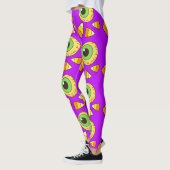 Creepy Halloween Eyeball und Candy Corn Leggings (Links)