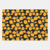 Creepy Halloween Ghost Kürbislaterne Spider Web Geschenkpapier Set (Vorderseite 2)