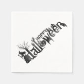 Creepy Halloween Paper Napkins Serviette (Vorderseite)