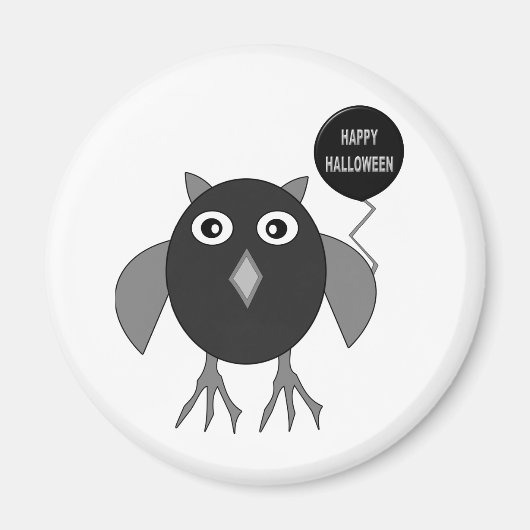 Creepy Halloween-Party Owl Magnet (Vorne)