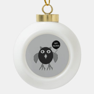 Creepy Halloween-Party Owl Ornament